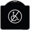 Signmission No Handicap Symbol Heavy-Gauge Aluminum Architectural Sign, 18" x 18", BS-1818-23846 A-DES-BS-1818-23846 - alternate 1